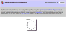 Tablet Screenshot of kitchenerwaterloo.weatherstats.ca