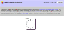 Tablet Screenshot of fredericton.weatherstats.ca
