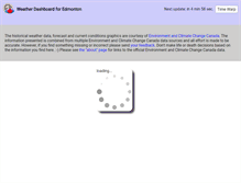 Tablet Screenshot of edmonton.weatherstats.ca